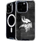 NFL Minnesota Vikings Black & White iPhone 16 Pro MagSafe Case